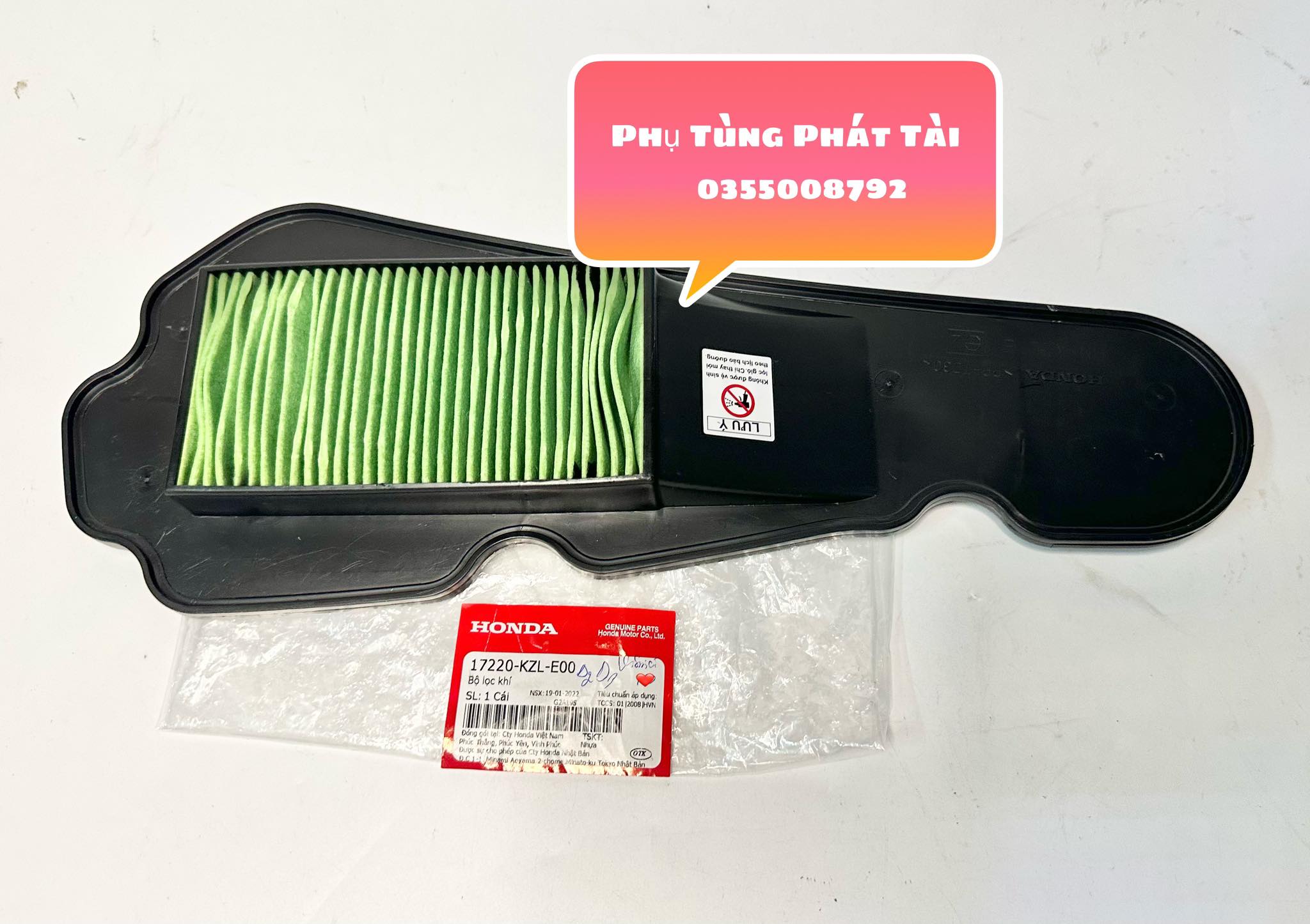 Lọc gió - pô e vision 2010 - 2013 chính hãng honda