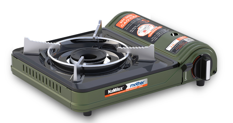 Bếp Gas Mini Namilux 2S Chống Cháy Nổ PL-2021PF/PL-2302PF - Hàng Chính Hãng (Bảo Hành 12 Tháng)