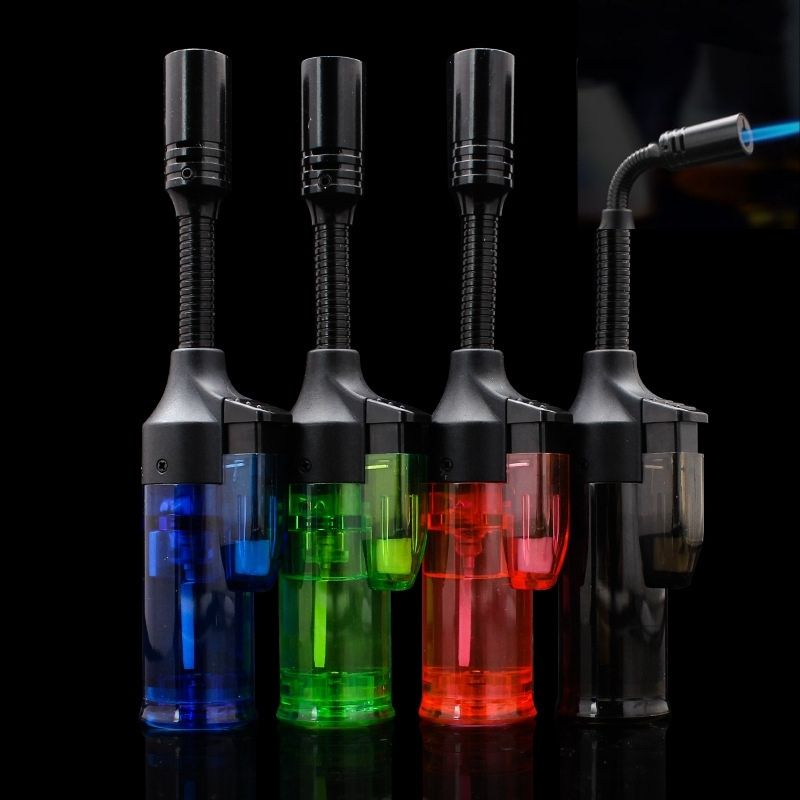  Bật Lửa Gas Khò Mồi Bếp Đầu Xoay 360 Độ - Hột Quẹt Gas Khò Đốt Nến Thơm 