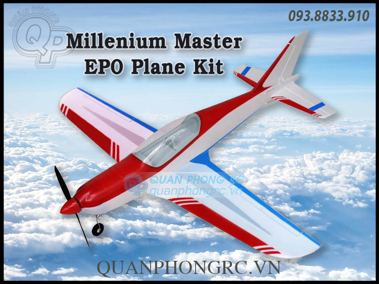 Kit Máy Bay Millenium Master EPO Plane Kit Wingspan 1040mm Không Gồm Đồ