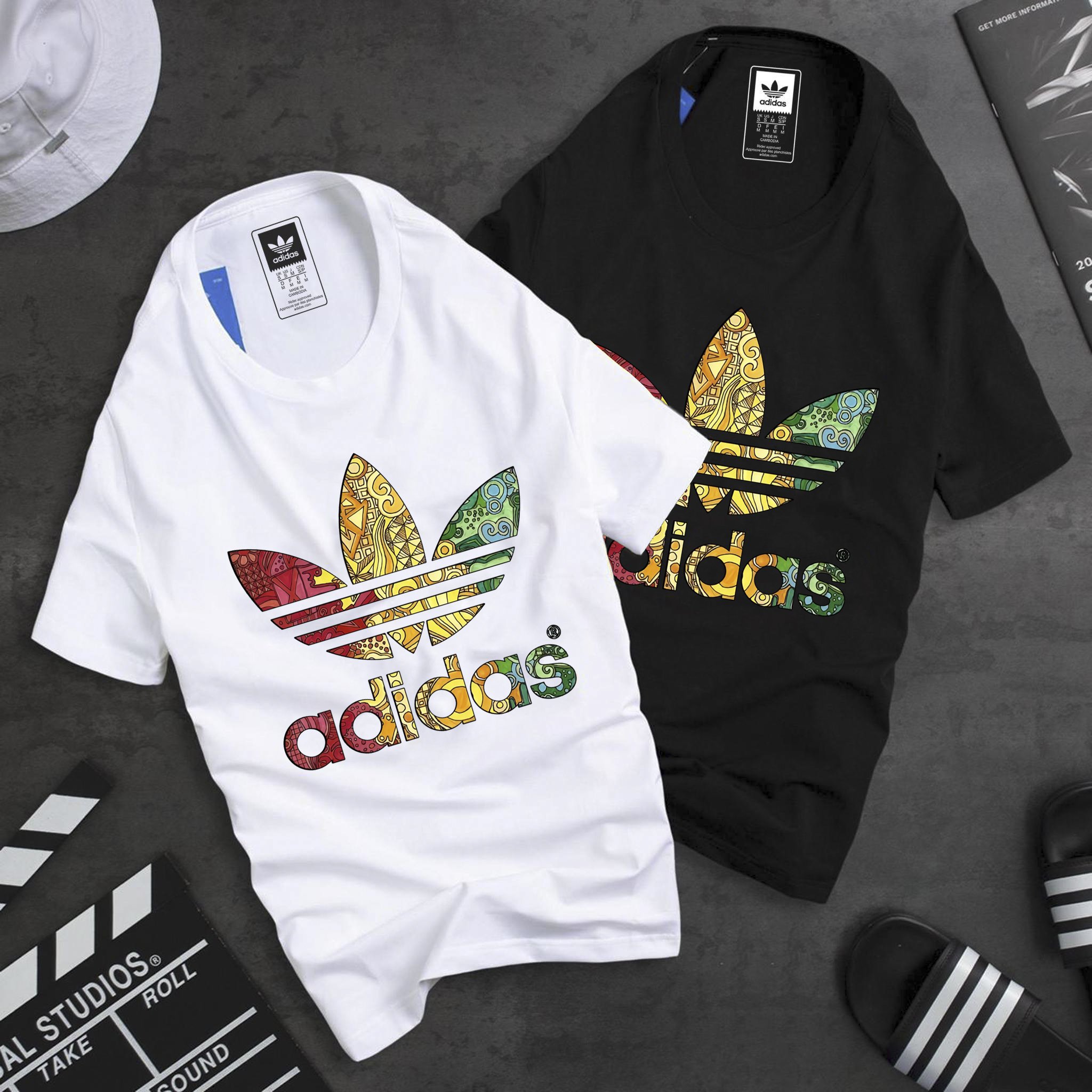 Áo Adidas Đen Cổ Trắng Giá Rẻ Tháng 7,2023|Biggo Việt Nam