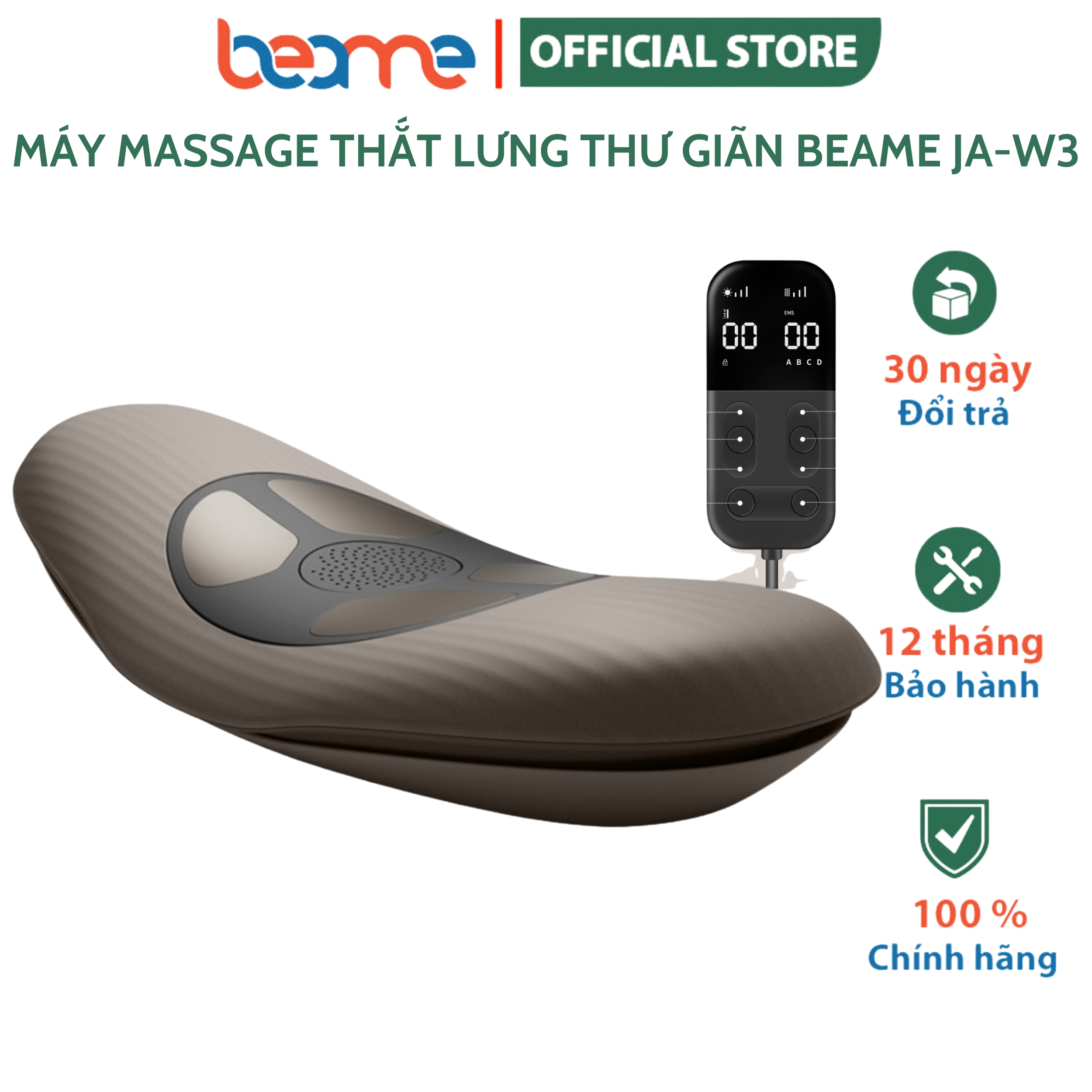 Máy Massage Thắt Lưng Giảm Đau, Thư Giãn Cột Sống BEAME JA-W3