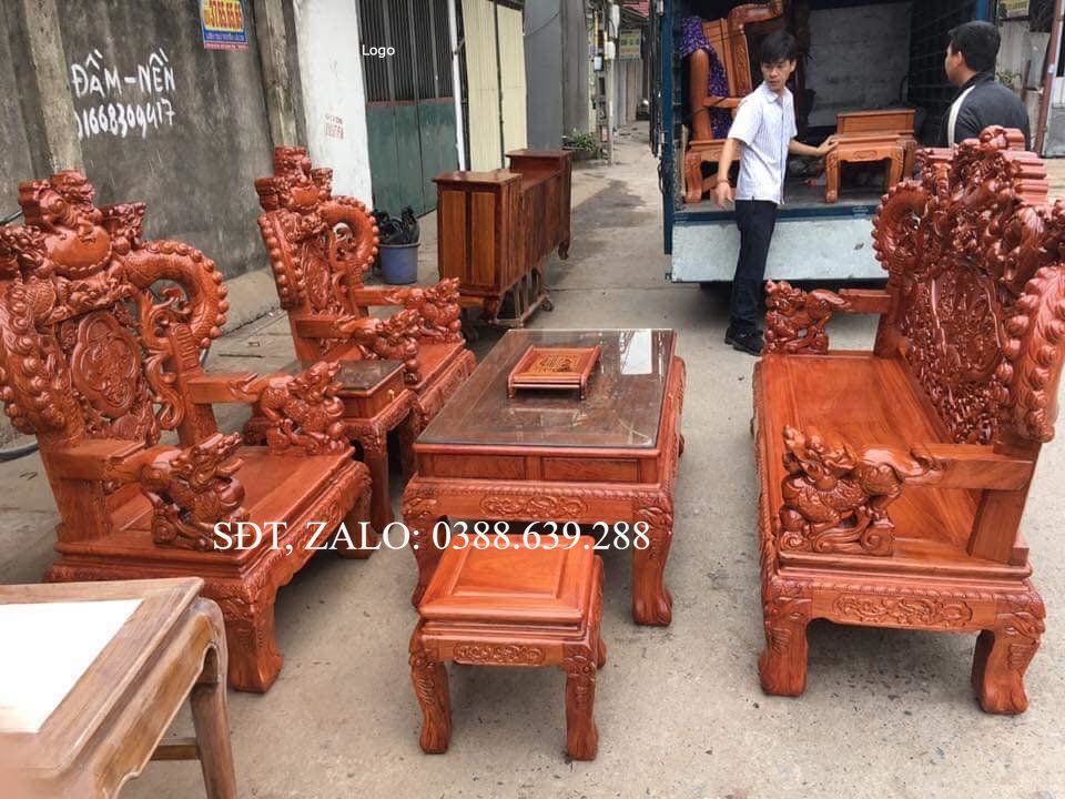 Bộ rồng khuỳnh gỗ hương đá . Giá 47,900,000 Đồng*Miễn phí vận chuyển