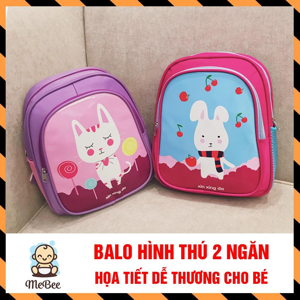 Balo hình thú chống thấm 2 ngăn cho bé 31x26x13cm - mau giao