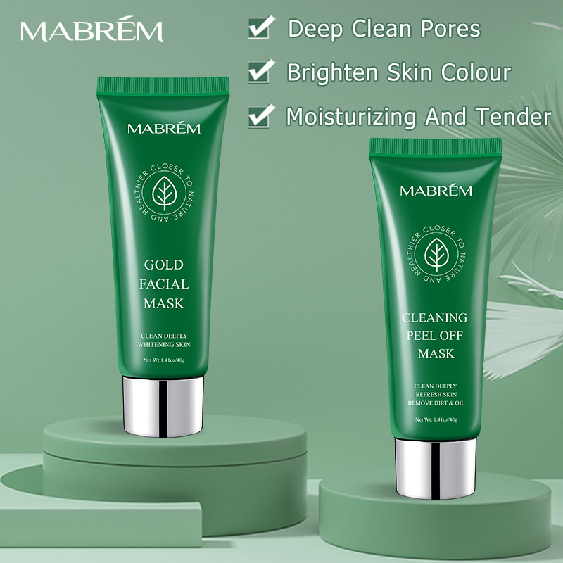 MABREM Mặt nạ lột mụn đầu đen tinh chất vàng + Mặt nạ làm sạch và sáng da - INTL