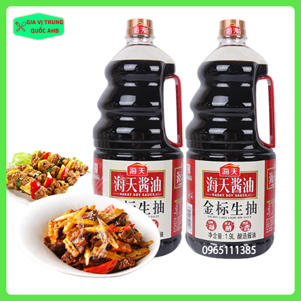 Xì dầu nhãn đỏ hải thiên chai 1,9l ngon