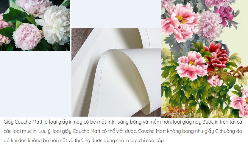 200 tờ giấy couches Matt Định lượng 150gsm khổ A4
