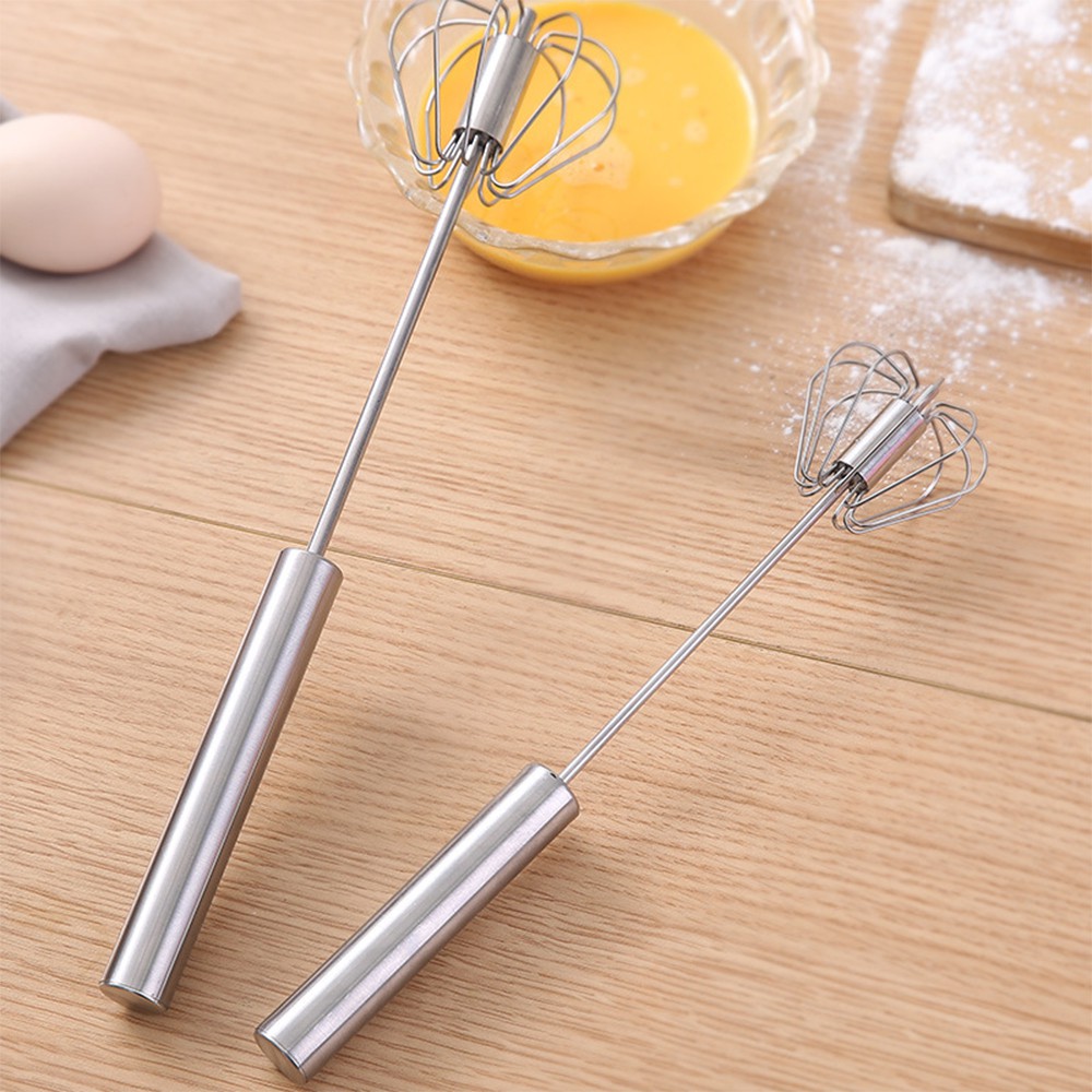 [KHUYẾN MÃI ] Cây Đánh Trứng Inox Cầm Tay Có Trục Xoay Tự Động Thông Minh Kích Thước 30cm x70cm