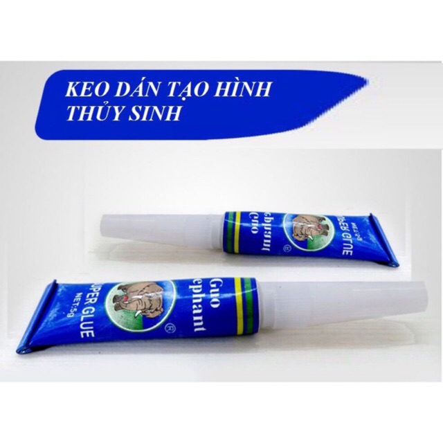 [HCM]Keo Dán Rêu Thuỷ Sinh Tuýp Màu Xanh