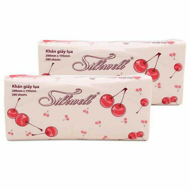 🌞 sỉ 2 gói giấy rút lụa🌞silkwell 280 tờ
