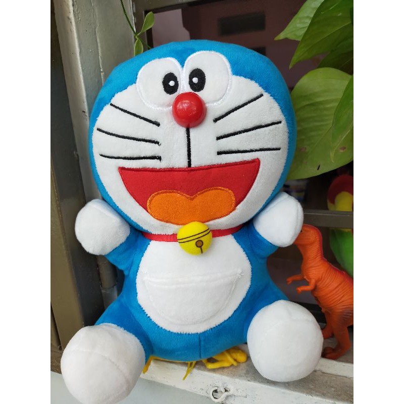 Gấu bông doreamon xanh căn bản size 30cm lỗi mũi nhẹ -70k