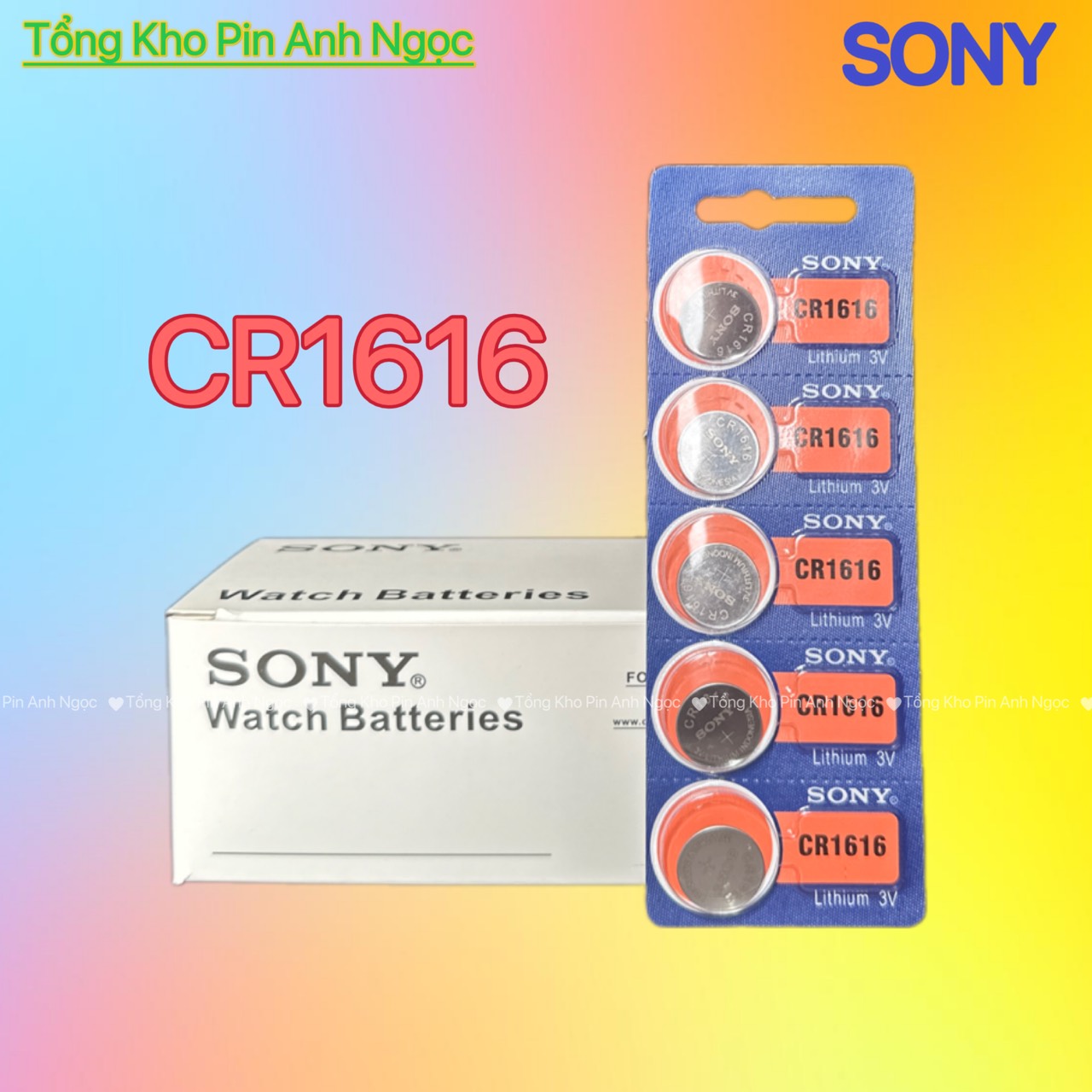 Pin cr1616 sony 3v - made in indonesia