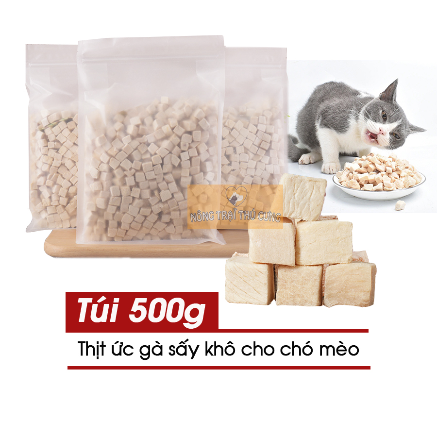 Thịt Ức Gà Sấy Khô (Dạng Viên) Cho Chó Mèo - [Nông Trại Thú Cưng]
