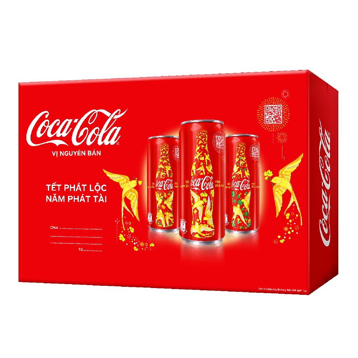 Thùng 24 Lon Nước Giải Khát Có Gas Coca-Cola 320ml/lon
