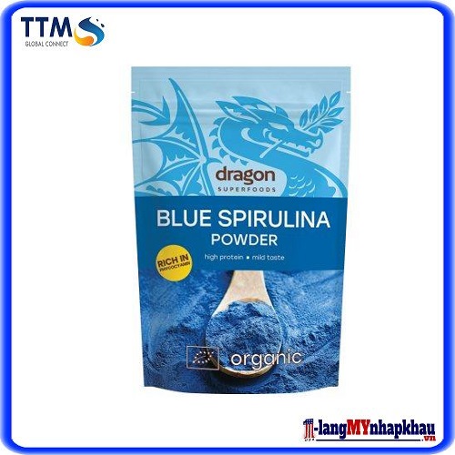 Bột tảo xoắn Blue Spirulina hữu cơ 75Gr