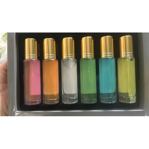 Set 6 chai nước Hoa Pháp mini nam nữ ( Dạng Lăn )