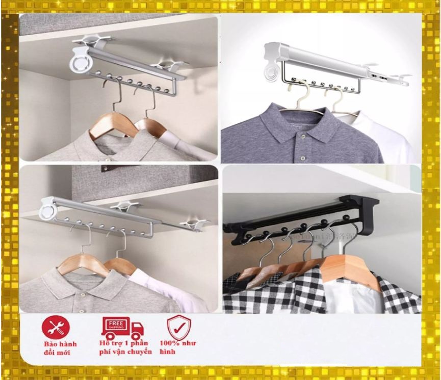 Móc treo tủ quần áo ,thanh treo tủ quần áo trượt đa năng đủ kích thước và chất liệu. Móc áo trượt thông minh