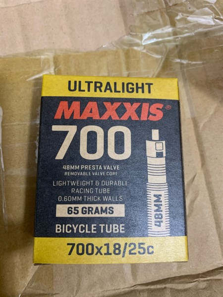 Săm maxxis siêu nhẹ 700c 18/25c 65gr
