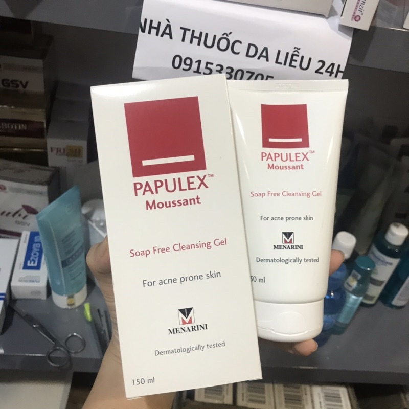 Sữa rửa mặt Papulex moussant soap free Cleansing gel 150ml