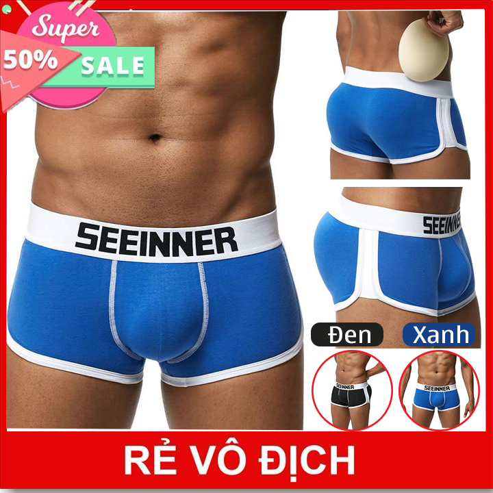 Quần độn mông nam giới Seeinner, quần sịp quần lót boxer độn cậu nhỏ cao cấp