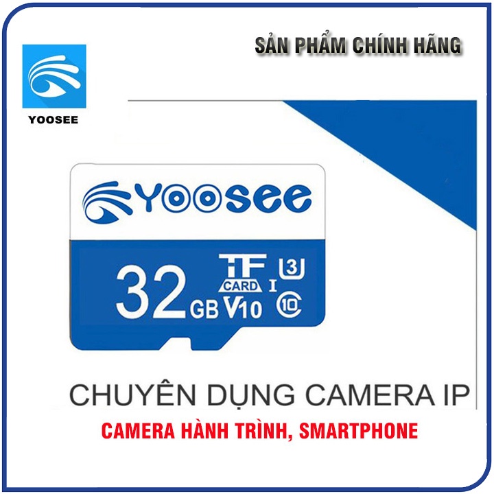 (GIÁ SẬP SÀN THẺ NHỚ CHUYÊN DỤNG CAMERA YOOUSE) Thẻ Nhớ Camera Yoosee 32GB / 64GB / 128GB, Tốc Độ Đọc Class 10 (Bảo Hành 36 tháng)