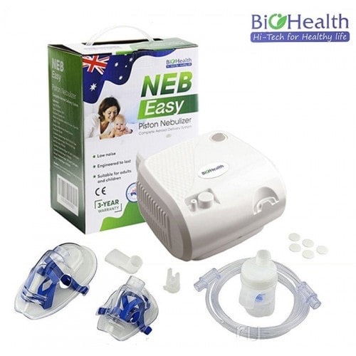 Biohealth neb easy trọn bộ máy xông khí dung máy xông mũi họng của úc