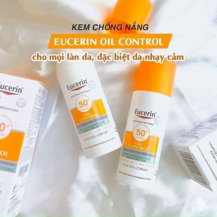 Kem Chống Nắng Eucerin Kiểm Soát Nhờn Sun Oil Control Dry Touch Spf50+