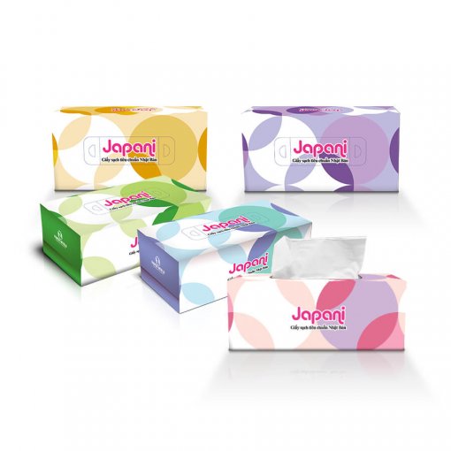 Combo 5 hộp Khăn giấy lụa hộp Japani Silk180 JPS180