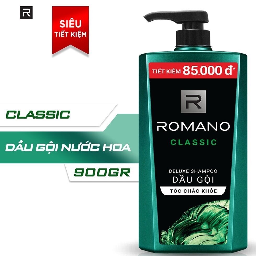 Dầu gội romano classic 900g