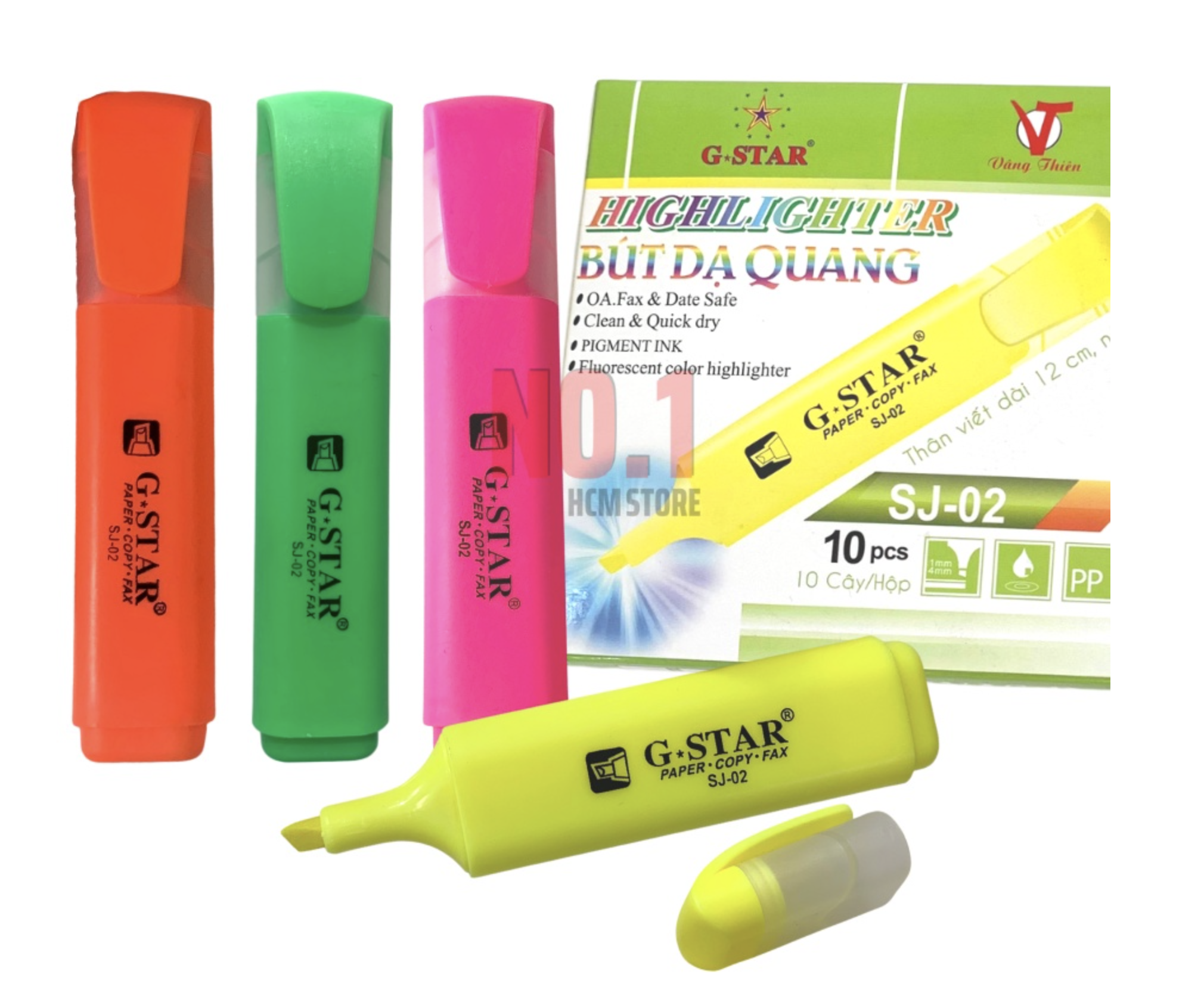 Bút viết dạ quang đánh dấu Gstar SJ-02 / SJ02 một đầu highlight / highlighter
