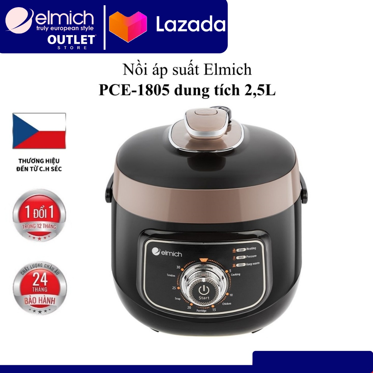 Nồi áp suất elmich pce-1805