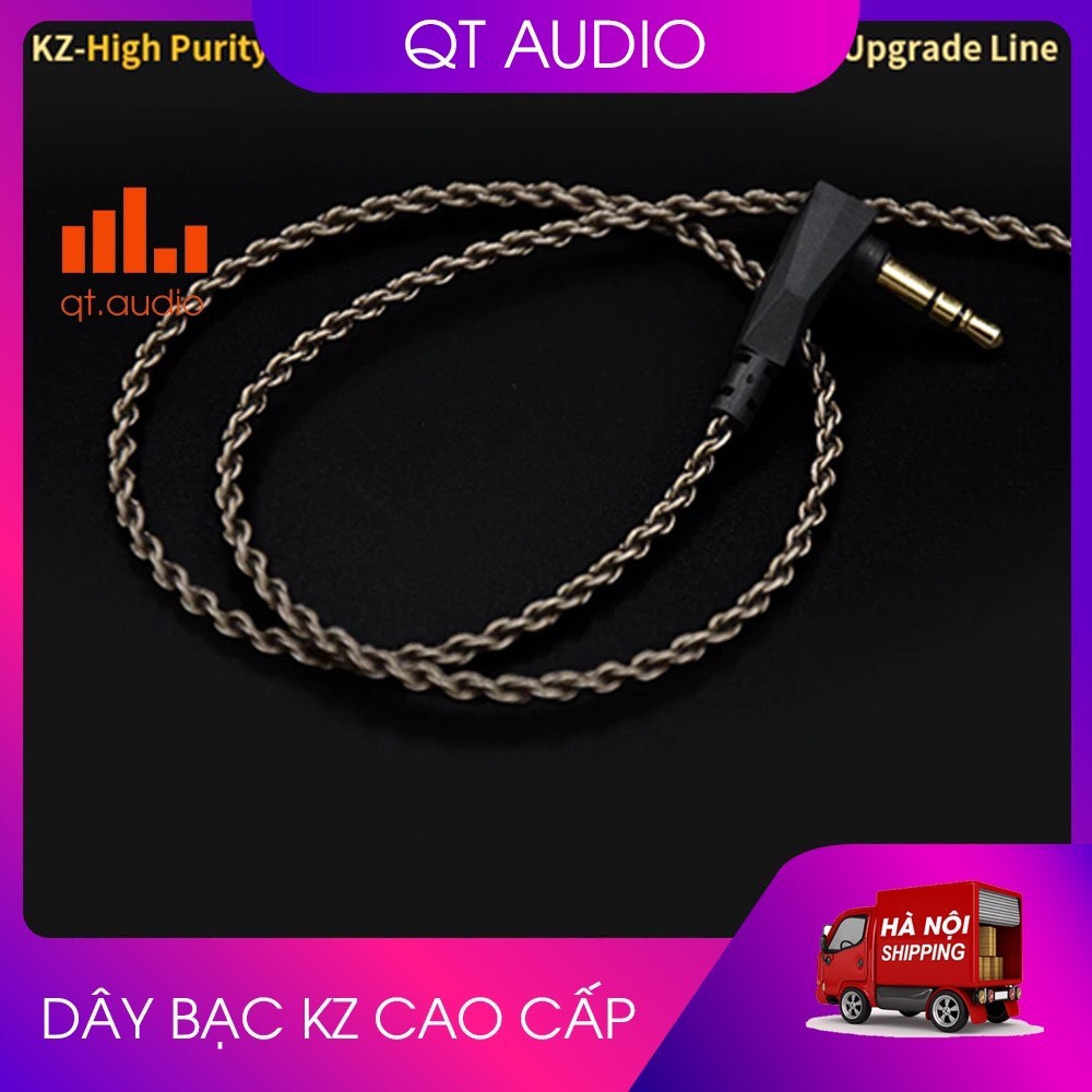 Dây bạc cao cấp kz dành cho tai nghe kz,độ tinh khiết cao zs3,zs4,ed12,zst,zs10,as10 - hàng siêu đẹp, cam kết sản phẩm đúng mô tả, chất lượng đảm bảo
