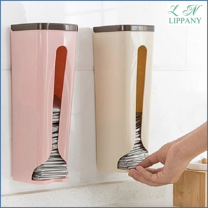 Ống đựng gọn túi nilong, hộp đựng túi nilong, hộp rút túi nilong gắn tường tiện dụng