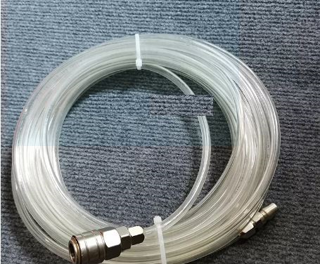 Ống hơi khí nén trắng trong phi 8*5mm và khớp nối tự động nhật