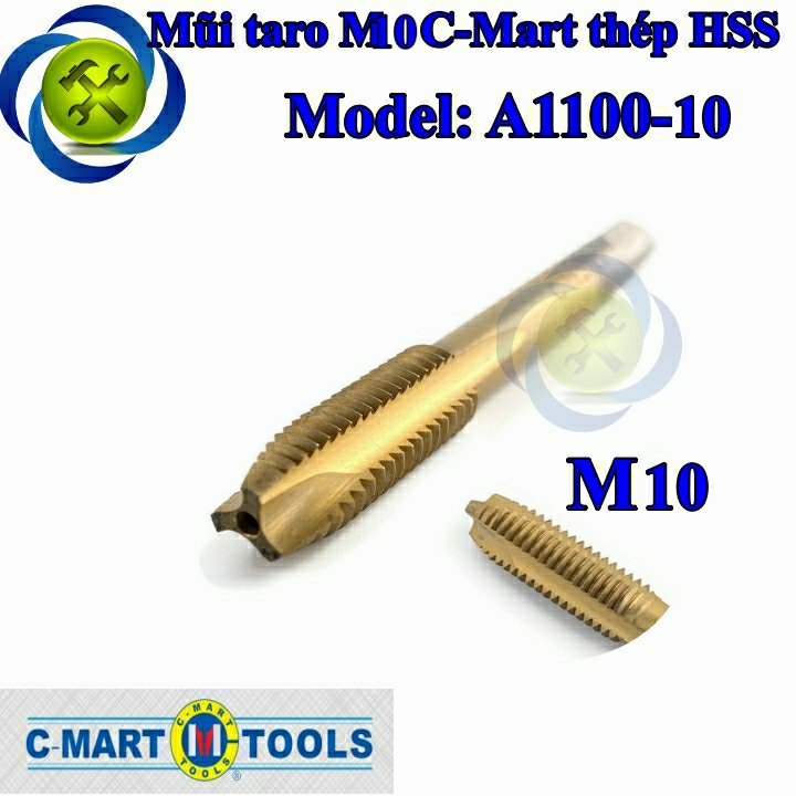 Mũi taro m10 c-mart a1100-10 thép hss