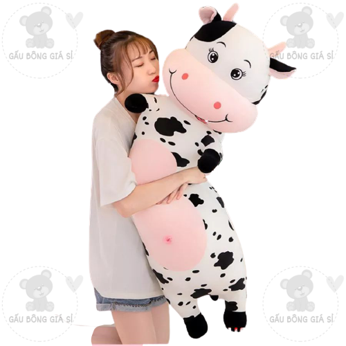 GỐI ÔM BÒ SỮA SIZE LỚN CAO CẤP VẢI MINISO SIÊU MỊN