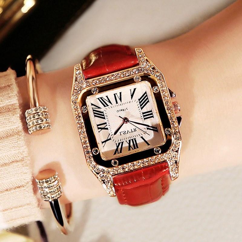 [SALE SHOCK] Đồng hồ nữ thời trang- đồng hồ thời trang nữ-đồng hồ nữ hàng hiệu- đồng hồ thời trang nam nữ đính đá cao cấp- đồng hồ dây da đính đá cao cấp