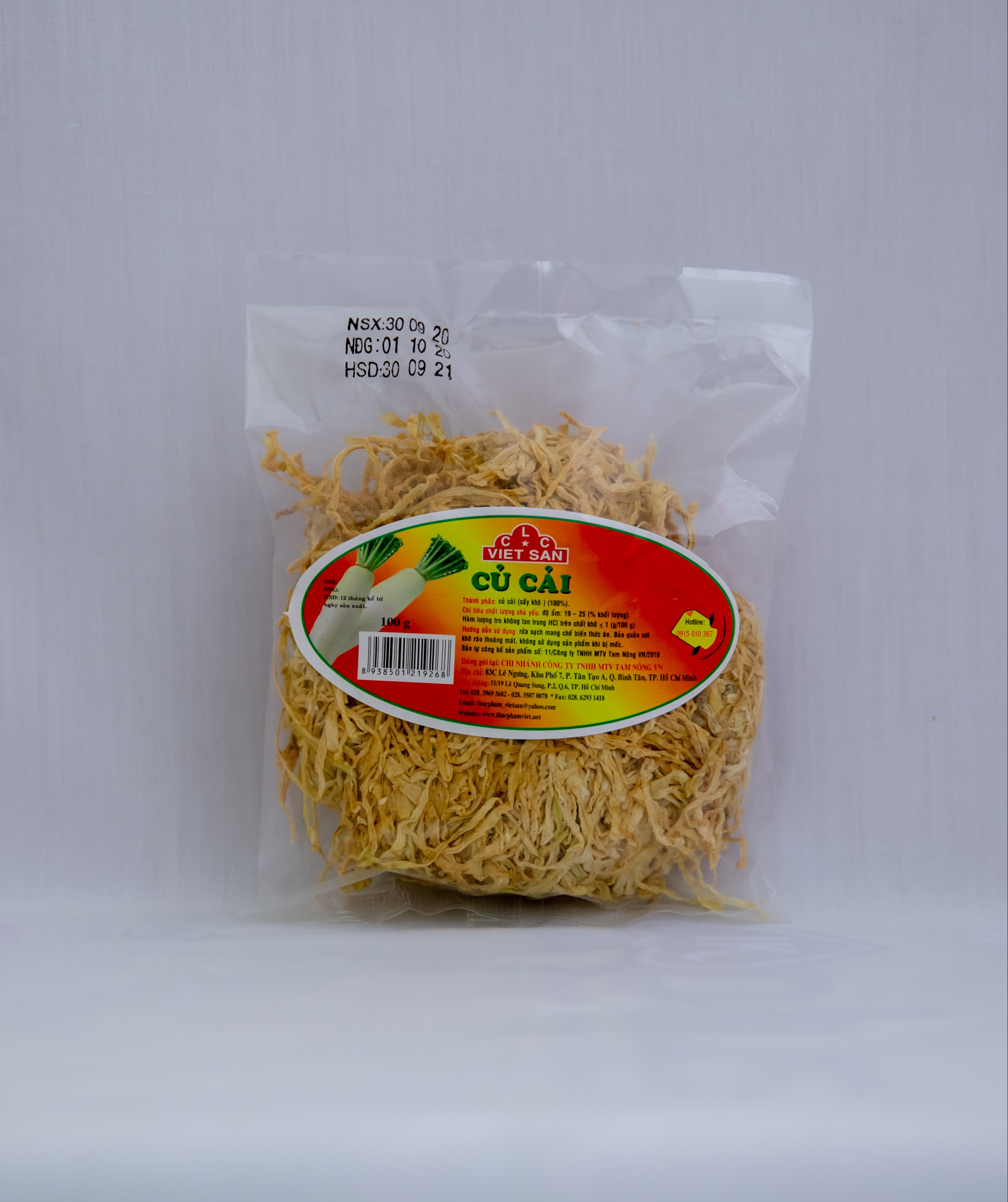 Củ cải khô 500gr việt san