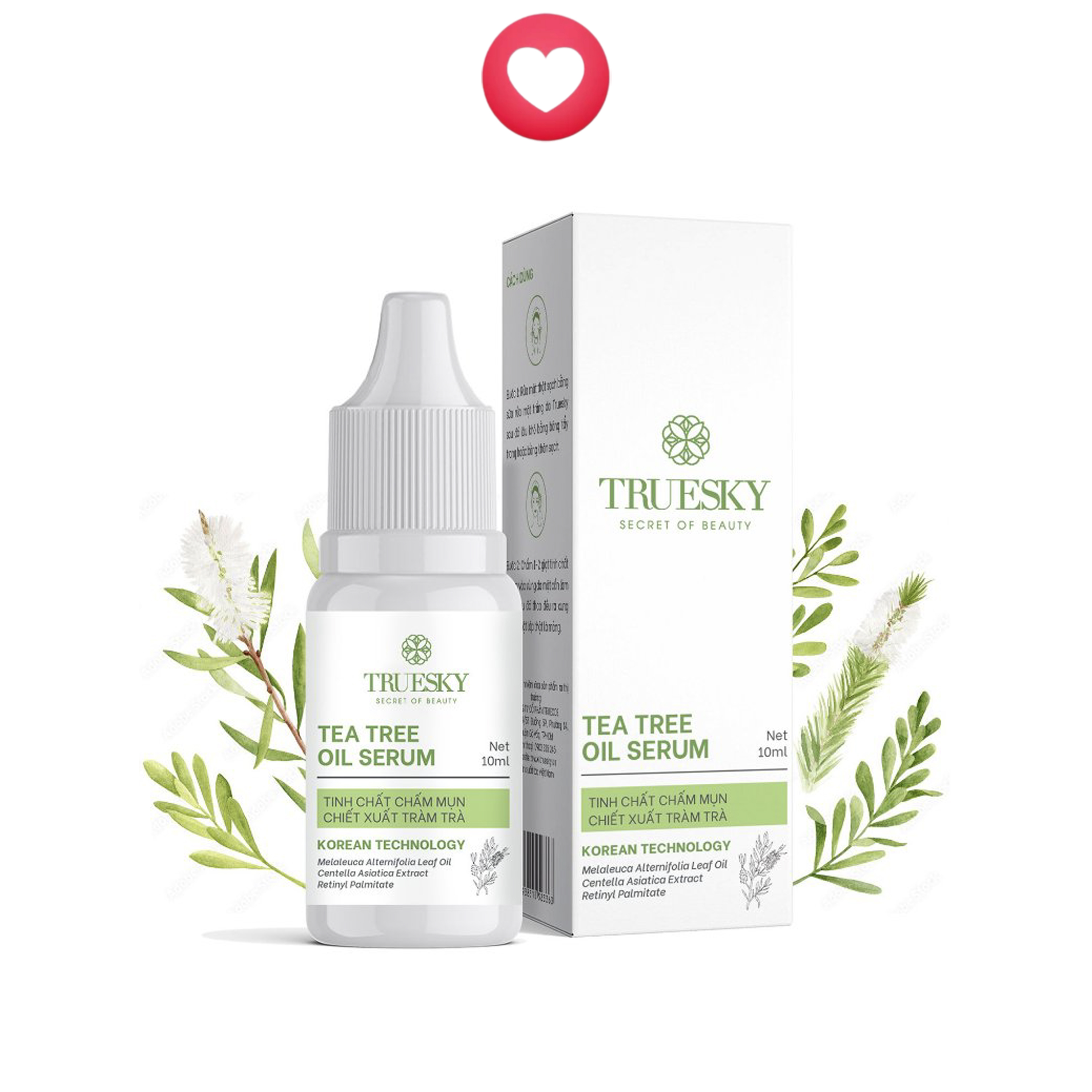 Serum mụn chiết xuất tràm trà Truesky Tea Tree Oil 10ml