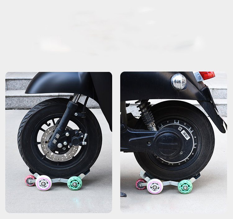 Con lăn di chuyển bánh xe cho xe máy, xe máy điện, xe đạp điện (màu ngẫu nhiên)