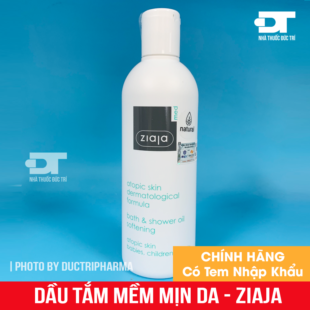 Dầu tắm mềm mịn da ziaja med atopic skin dermatological formula bath & shower oil softening, cam kết hàng đúng mô tả, chất lượng đảm bảo an toàn đến sức khỏe người sử dụng