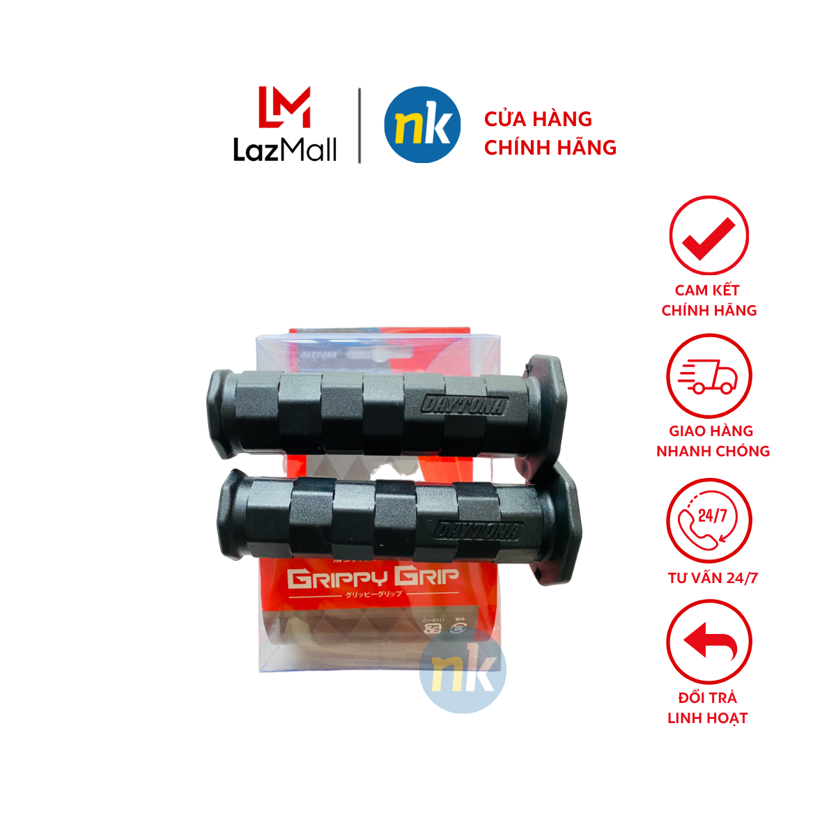 [Có Gù Salaya] Combo 2 bao tay lái xe máy DAYTONA nhựa dẻo êm ái khi cầm nắm gắn các dòng xe HONDA YAMAHA SUZUKI