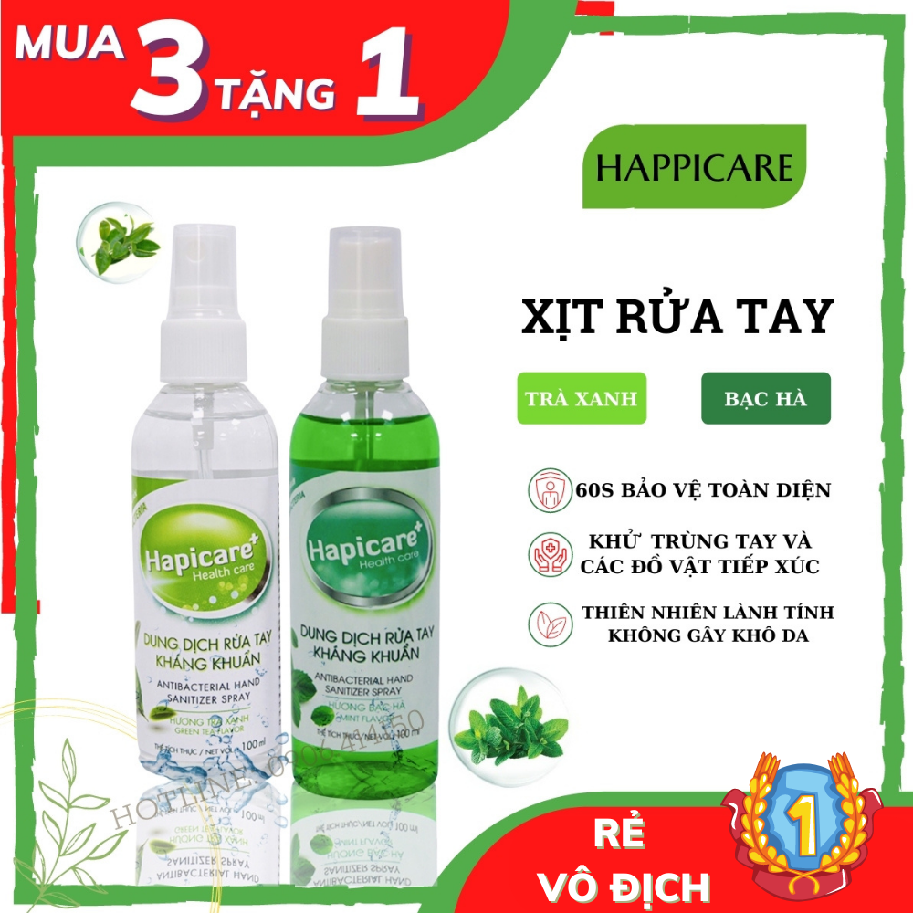 Set 5 chai xịt khuẩn rửa tay khô mini , dung dịch sát khuẩn hàng hóa, bao tay, khẩu trang