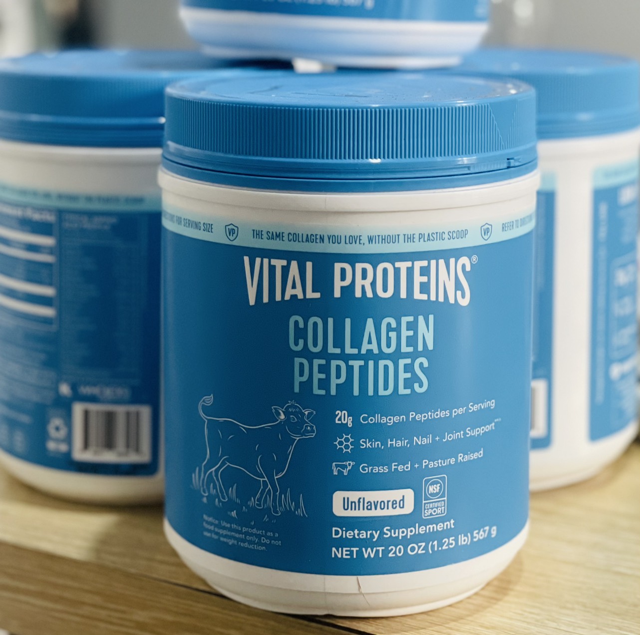 Bột Collagen thủy phân Vital Protein Collagen Peptides không vị 567g/680g