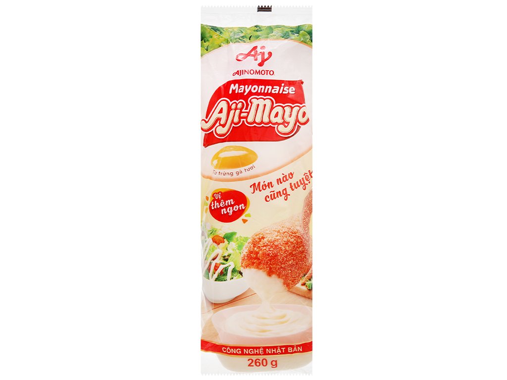 Sốt Mayonnaise Aji-Mayo Ajinomoto Chai 260gr , Béo Ngậy - Chất Lượng