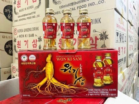 Nước Hồng Sâm Có Củ Hàn Quốc - Tăng Đề kháng Phục Hồi Sức Khoẻ 10chai