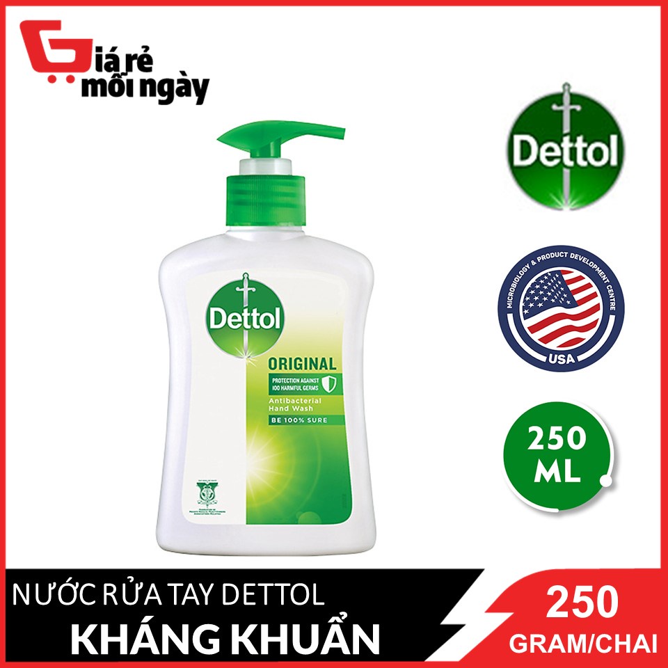 Nước rửa tay Dettol Kháng khuẩn 250g