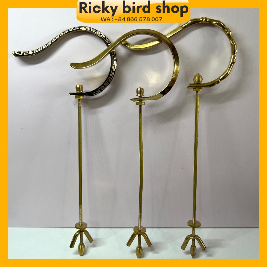 Móc lồng chim khuyên Ricky, móc đồng lồng chim khuyên các mẫu