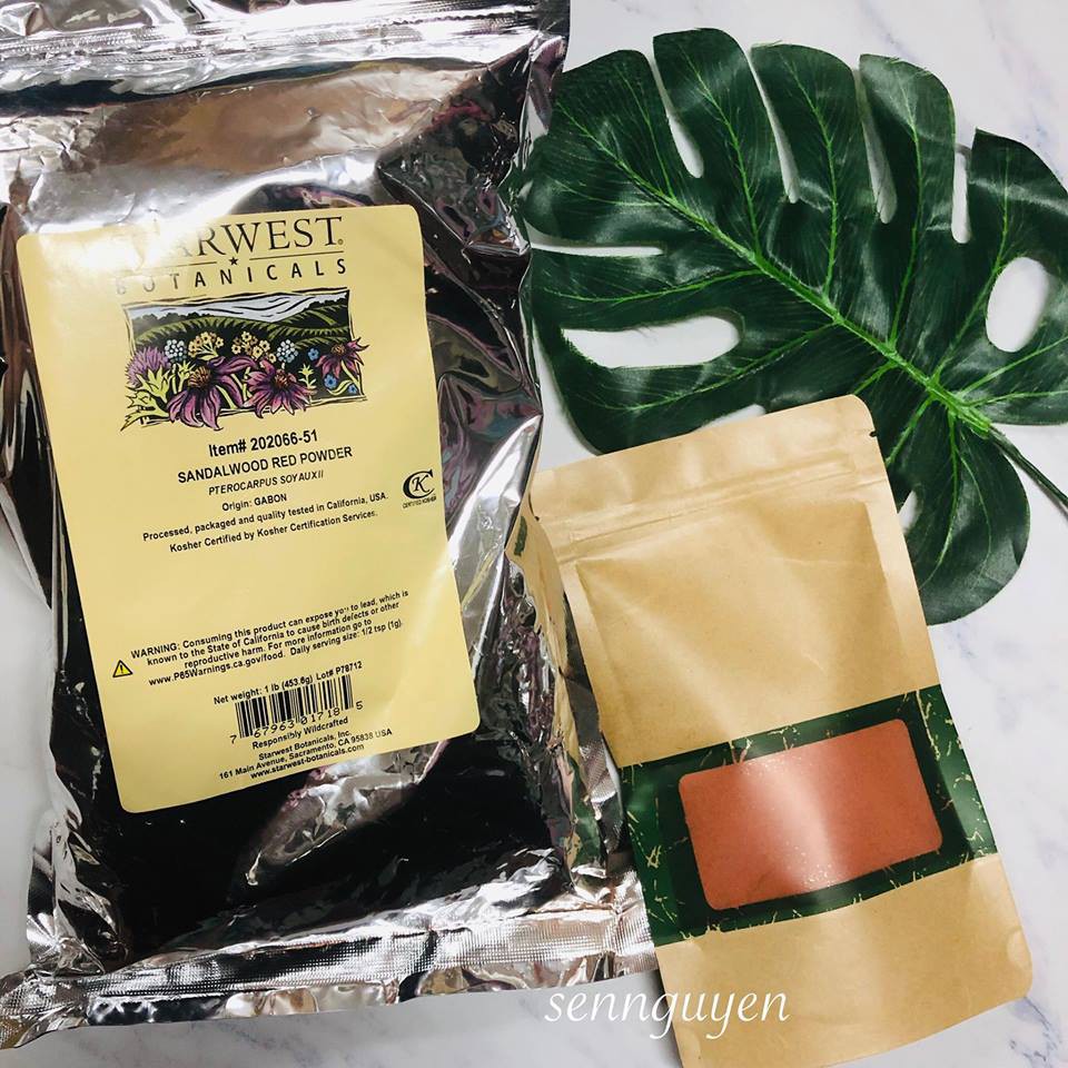 Bột Gỗ Cây Đàn Hương Đỏ - Sandalwood Red Powder