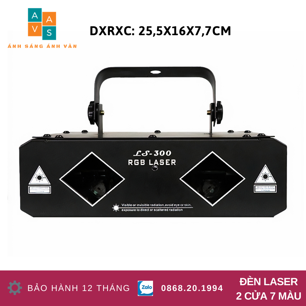 Đèn laser 2 cửa 7 màu quét tia quét màn | phiên bản mới v2 | đèn laser sân khấu| đèn laser bay phòng